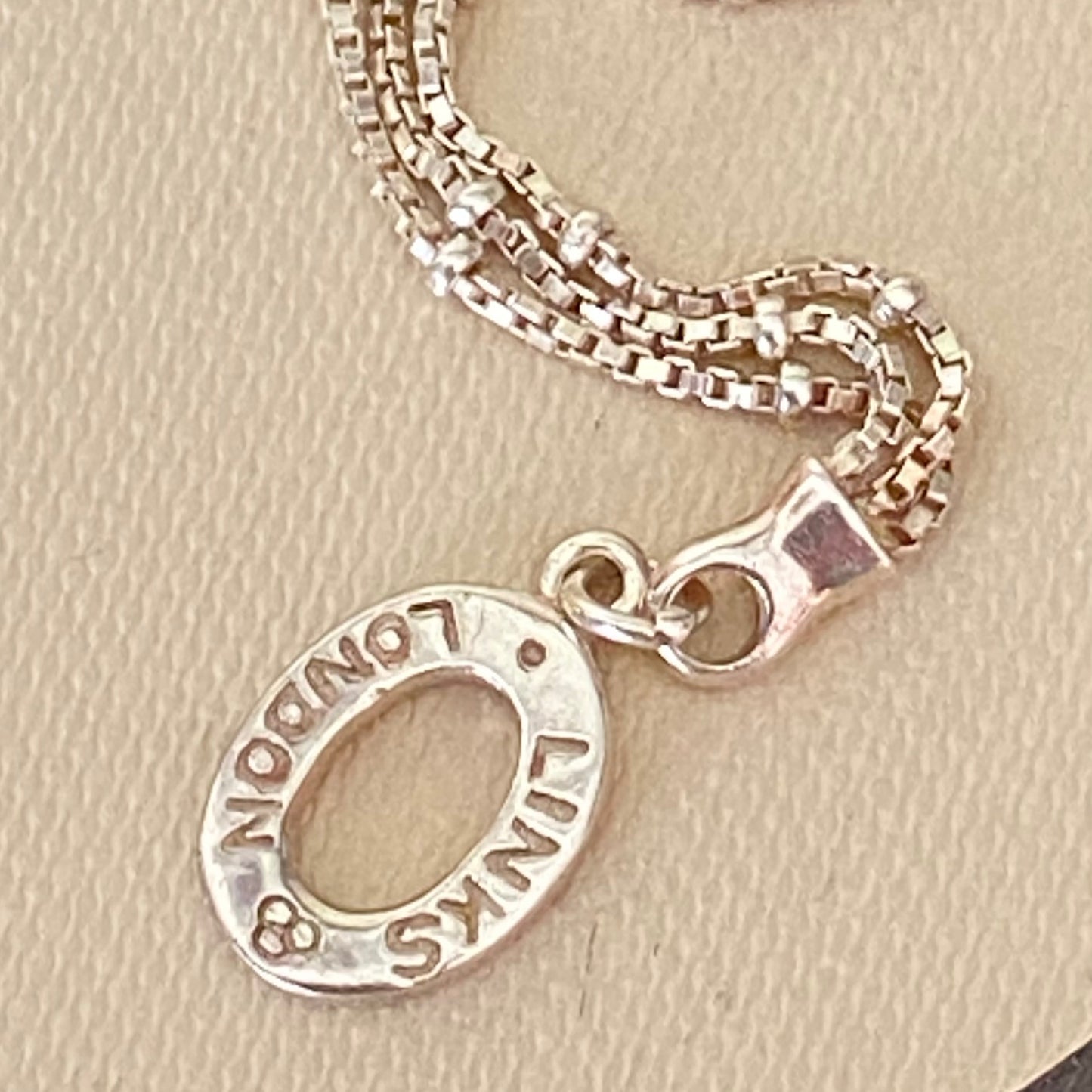 Links of London Necklace with Cubic Zirconia encrusted Lock Design Pendent