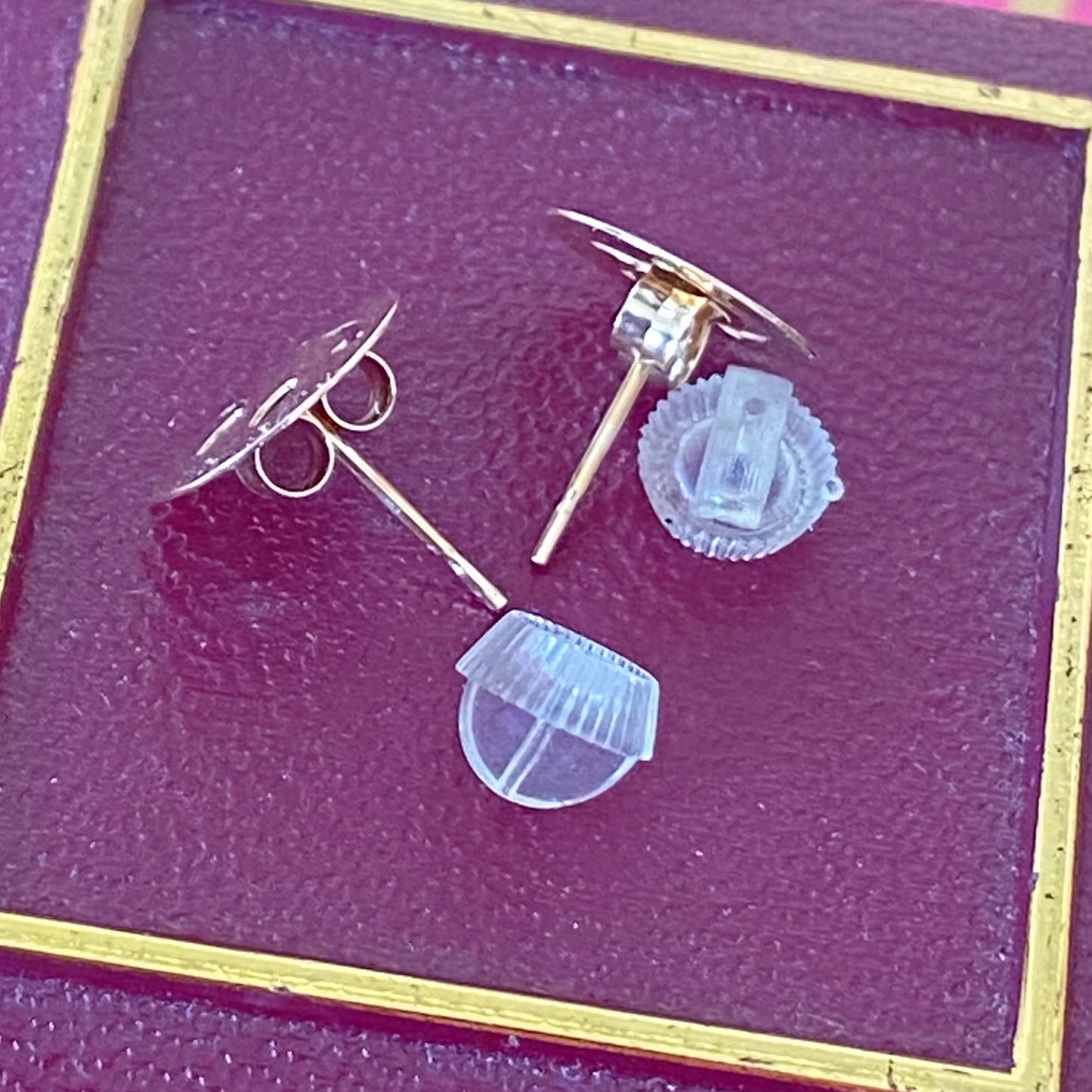 Smiley Face 9ct yellow gold Delicate Studs Earrings