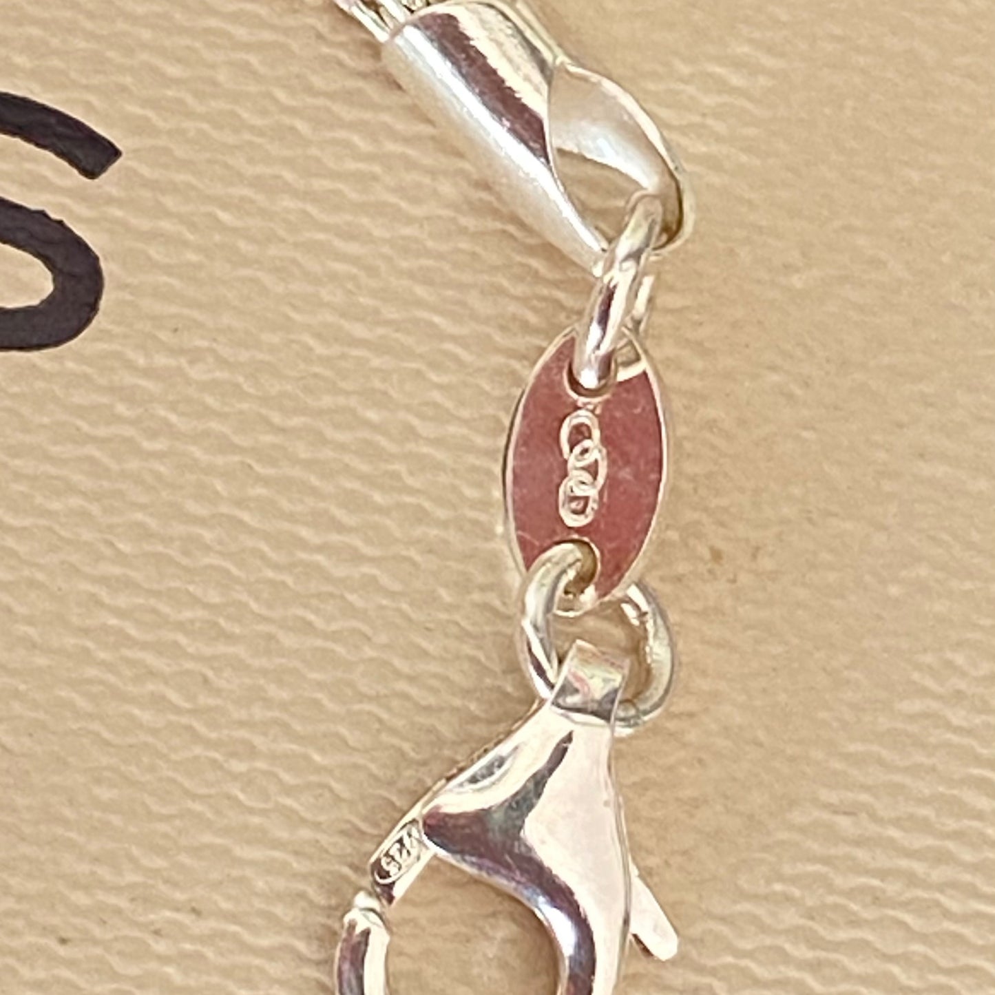 Links of London Sterling Silver Silk Bracelet with 10 strands Size Small 17cm end to end