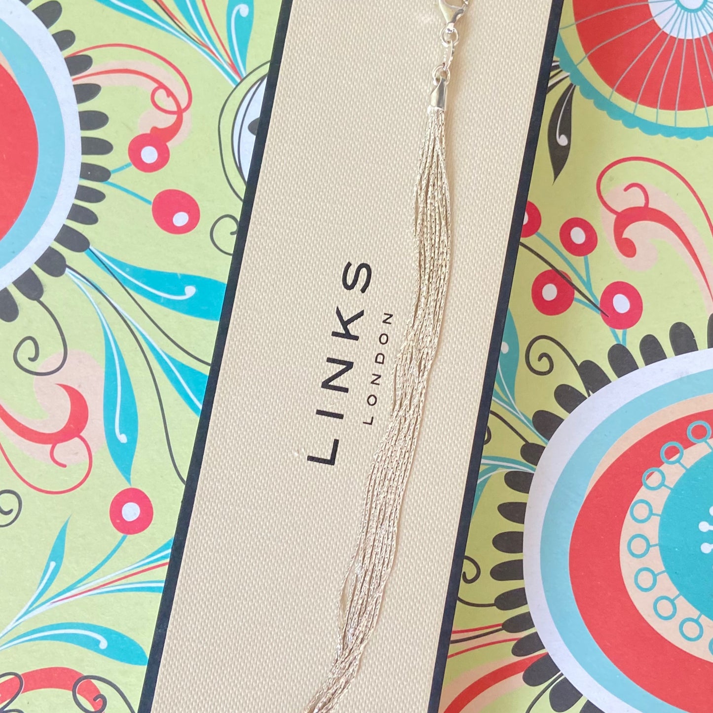 Links of London Sterling Silver Silk Bracelet with 10 strands Size Small 17cm end to end