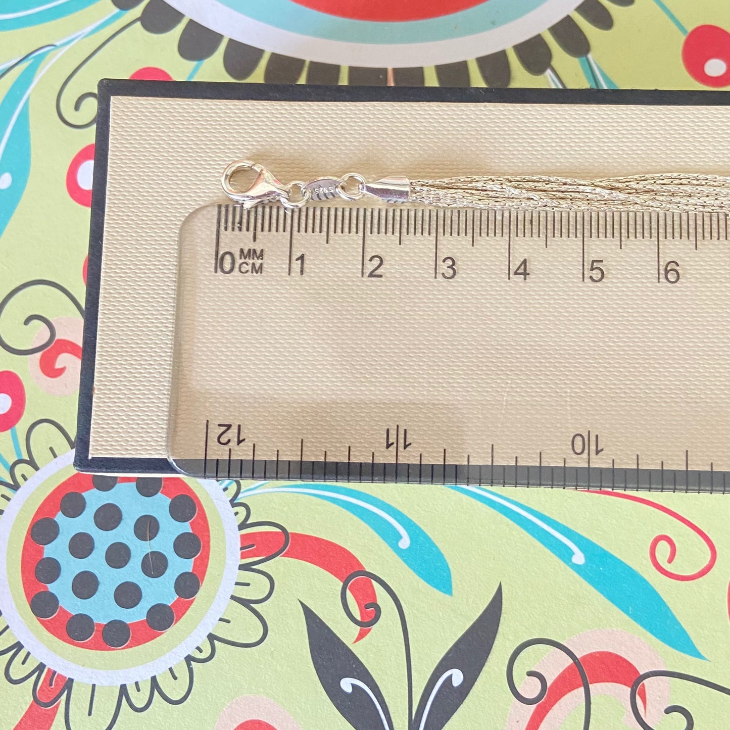 Links of London Sterling Silver Silk Bracelet with 10 strands Size Small 17cm end to end