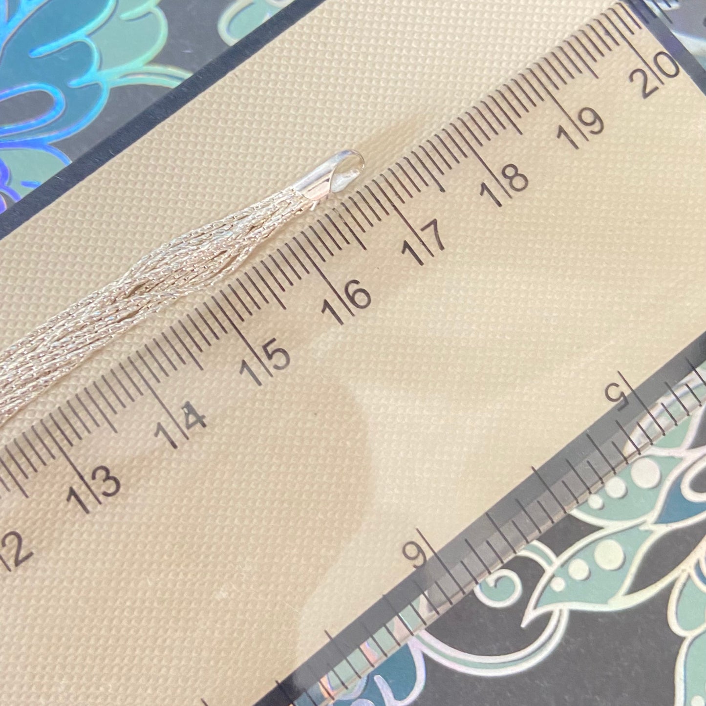Links of London Sterling Silver Silk Bracelet with 10 strands Size Small 17cm end to end