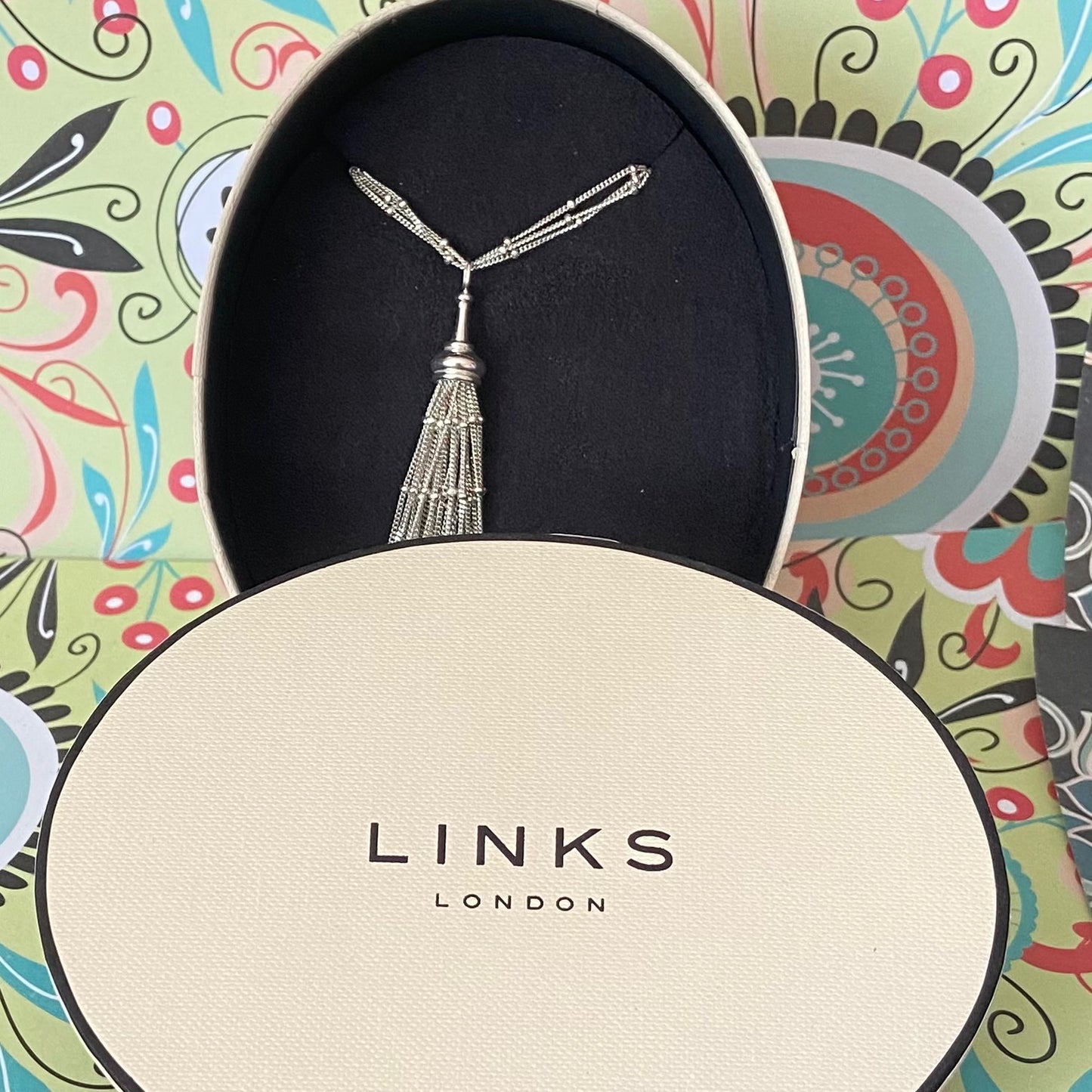 Links of London Multi Strand Rain dance Necklace with Tassel
