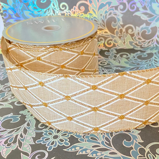 Harlequin Style 2.5" x 10 Yard Ribbon Garland