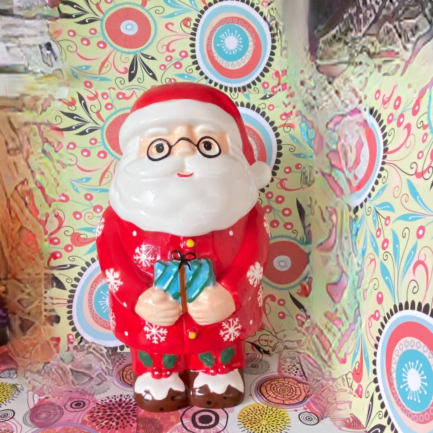 Ceramic Father Christmas Cookie Jar