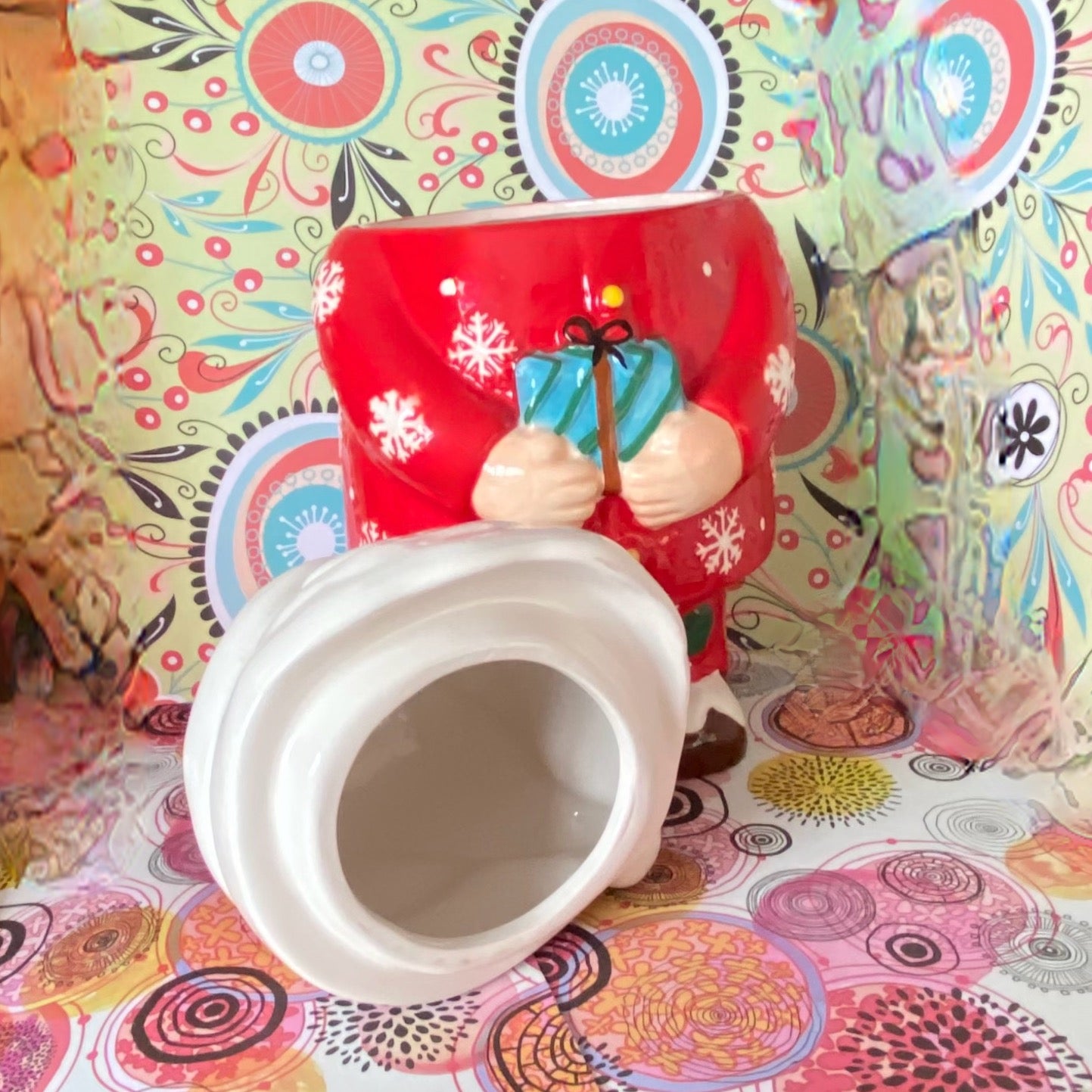 Ceramic Father Christmas Cookie Jar