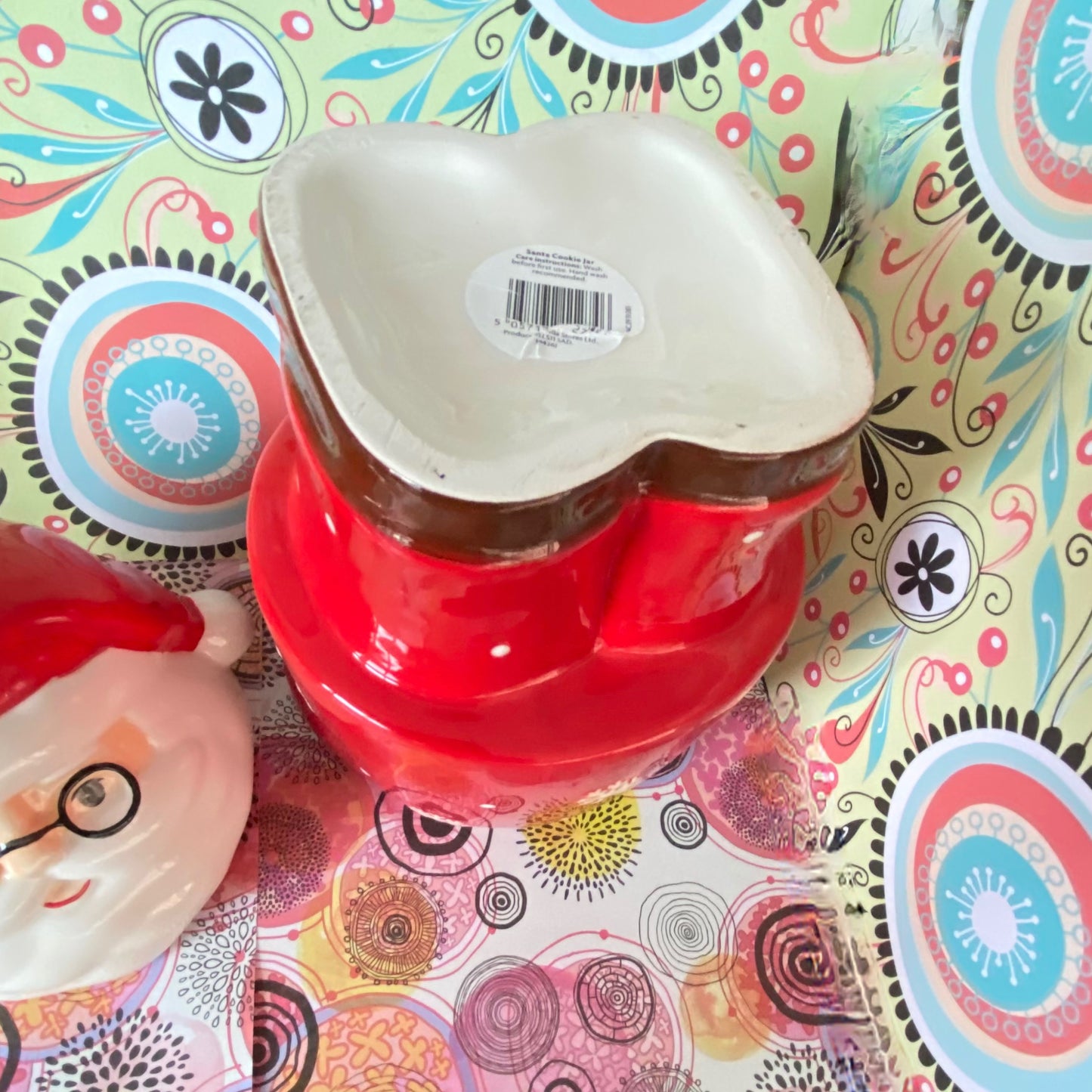 Ceramic Father Christmas Cookie Jar