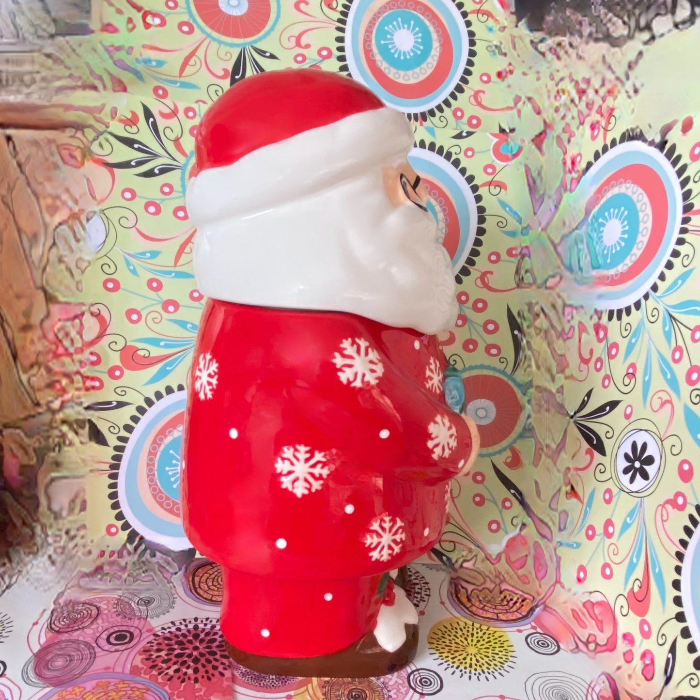 Ceramic Father Christmas Cookie Jar