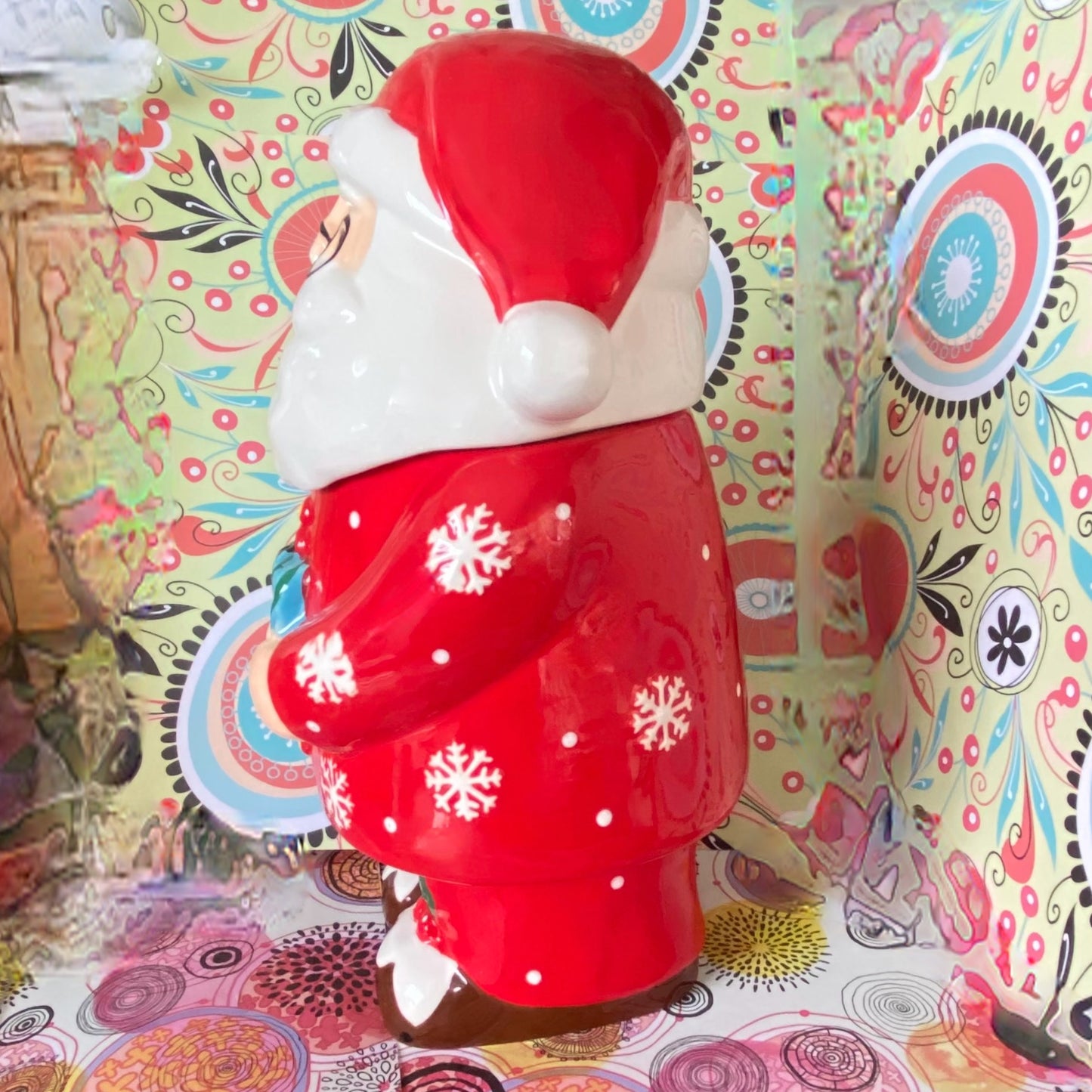 Ceramic Father Christmas Cookie Jar