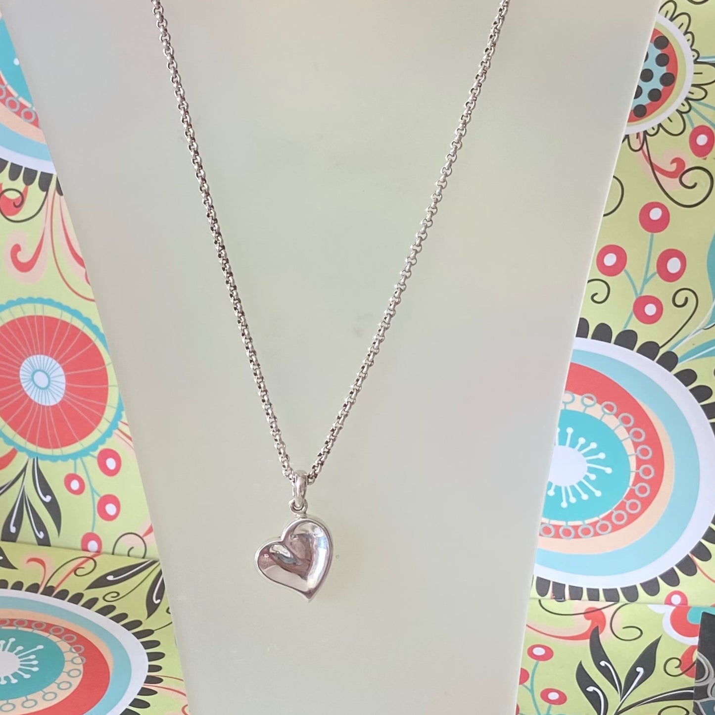 Links of London Belcher Necklace with a Love Heart Pendent