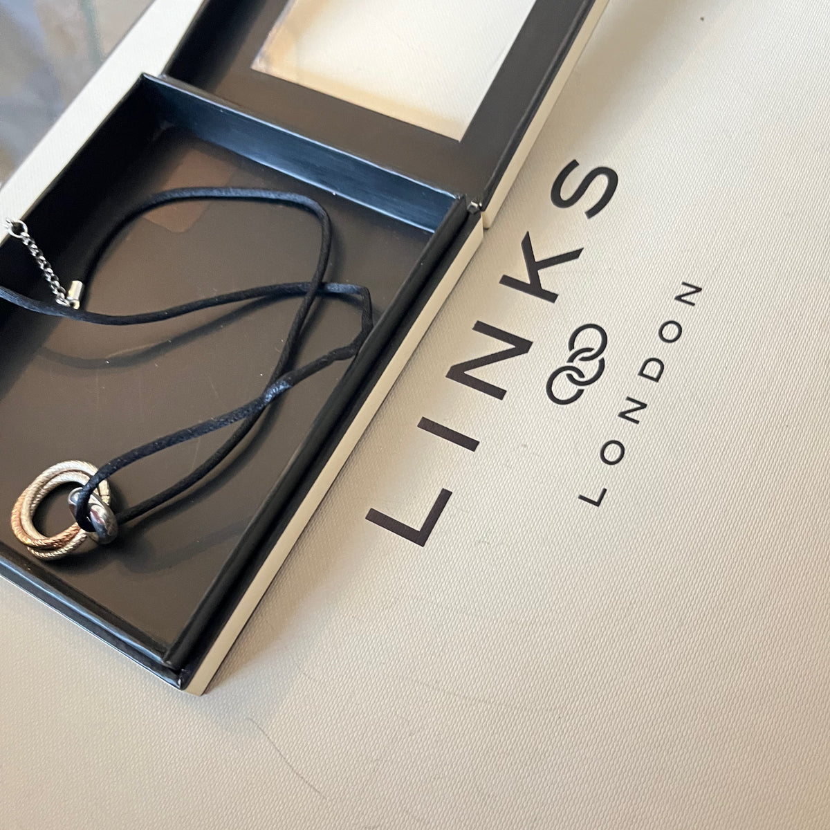 Aurora Links of London Sterling Silver, Silk and 18kt Gold Vermeil Cluster Necklace New! Be the first to Love this.