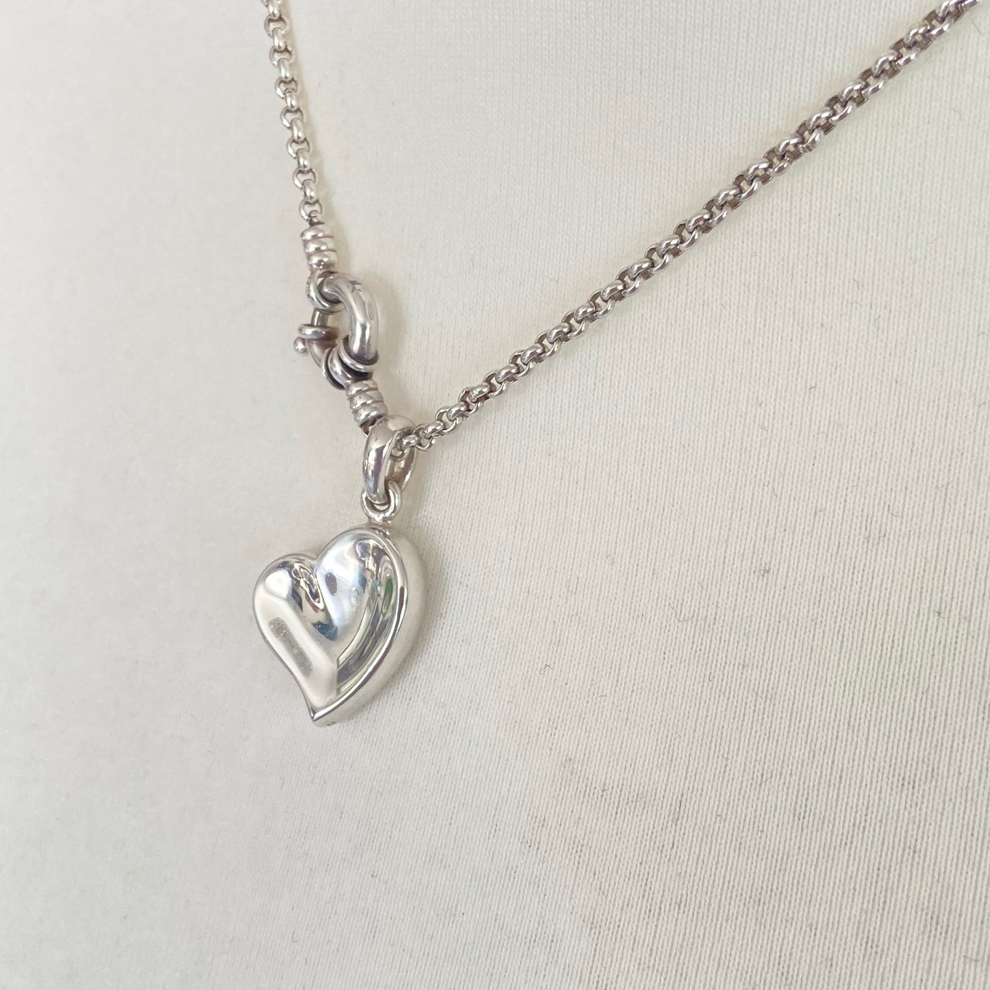 Links of London Belcher Necklace with a Love Heart Pendent