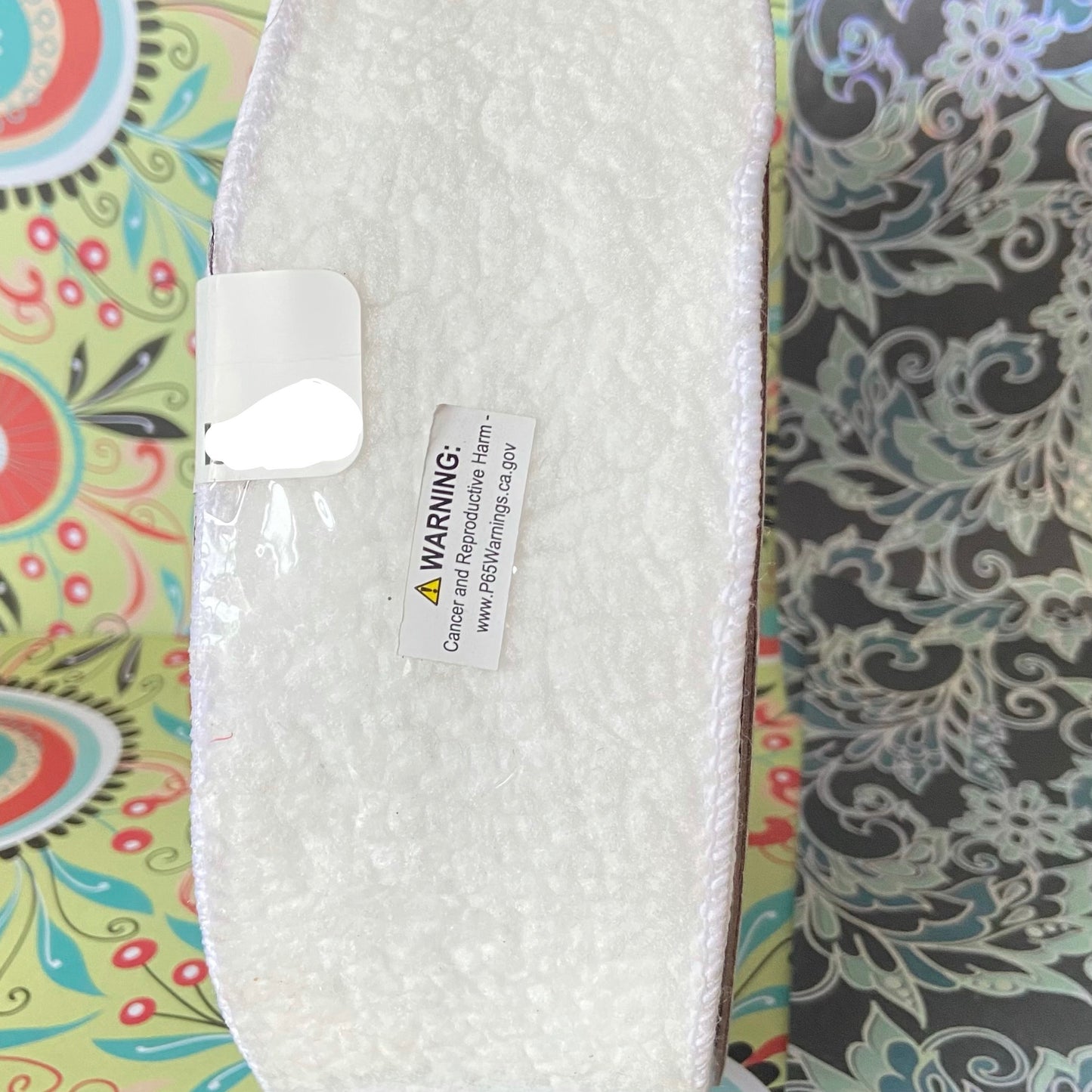 2.5 x 10 yards Sherpa Wired Ribbon - Lambs wool effect