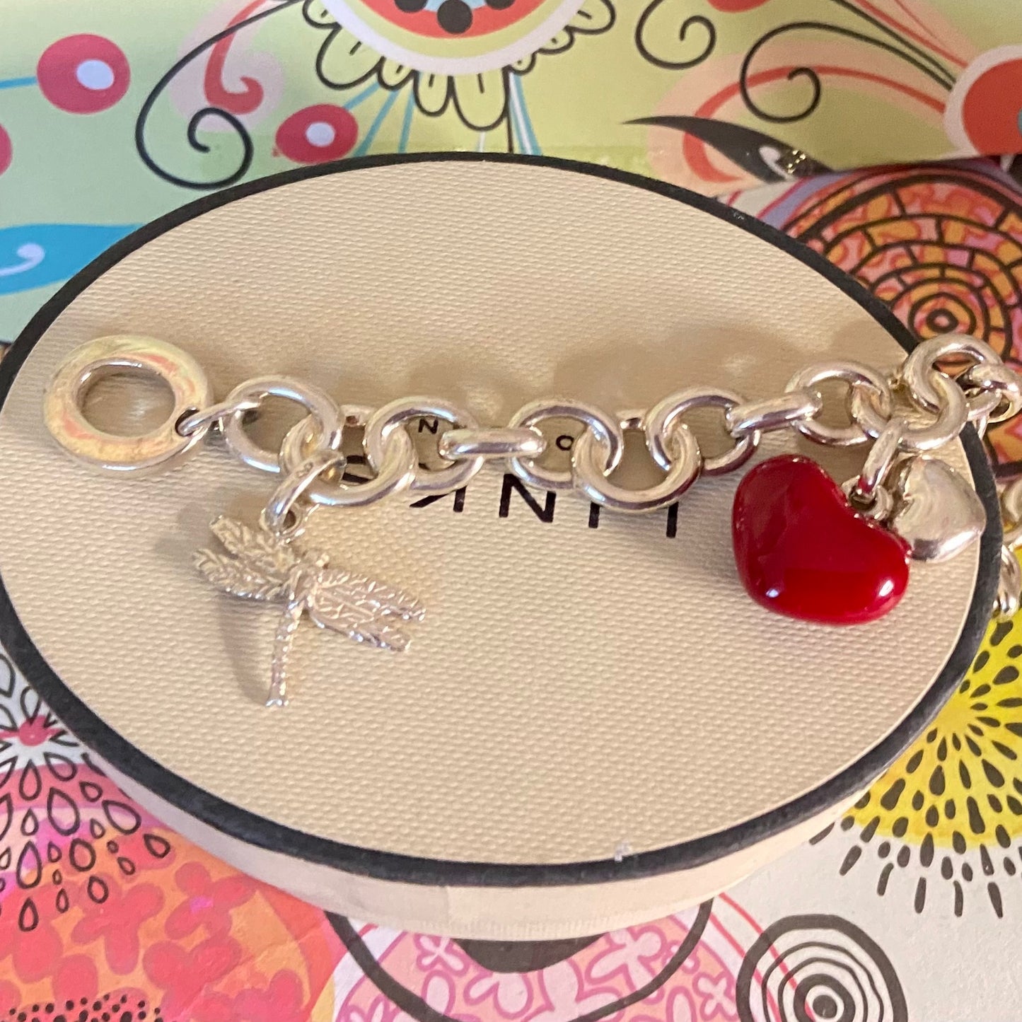 Links of London Signature T-Bar Bracelet with Charms