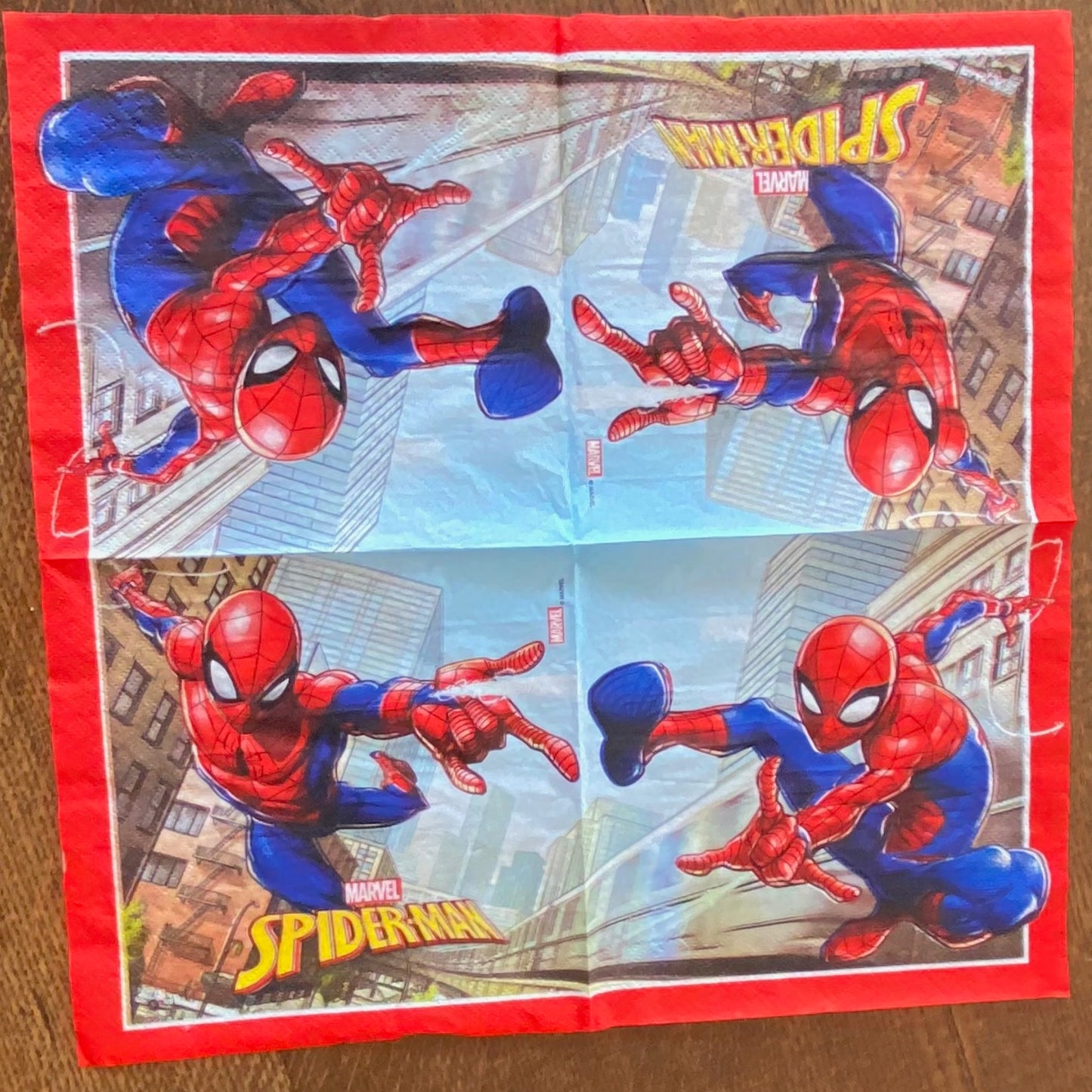 Marvel Spiderman 3 packets Napkins 20 per pack can be used for Decoupage