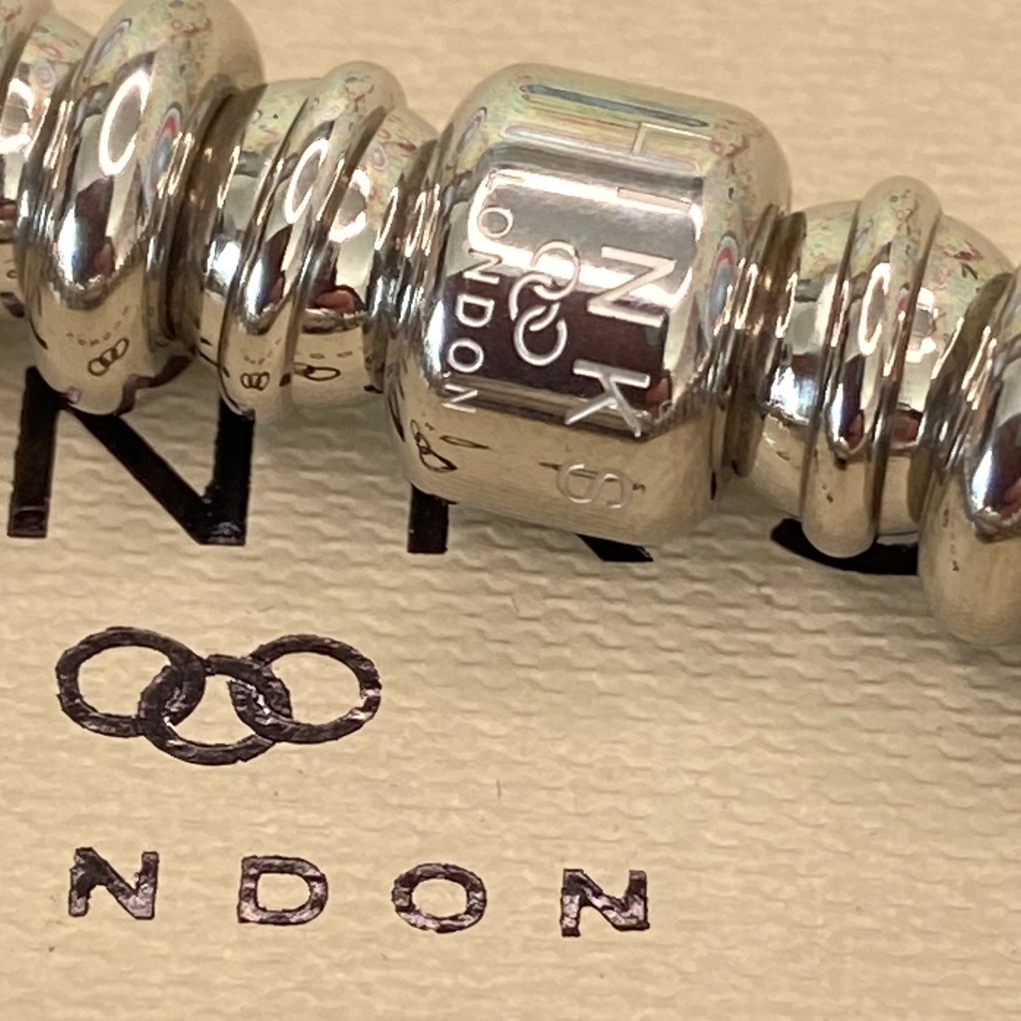 Very rare New Links of London delicate Silver Sweetheart Stainless Steel Watch.