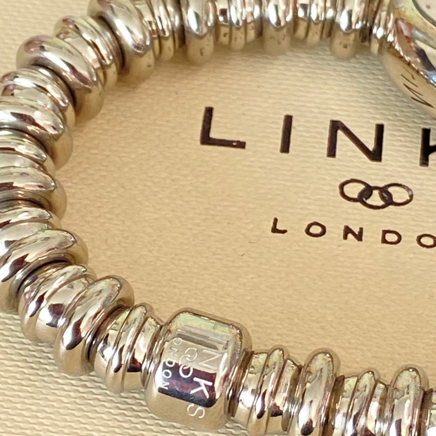 Very rare New Links of London delicate Silver Sweetheart Stainless Steel Watch.