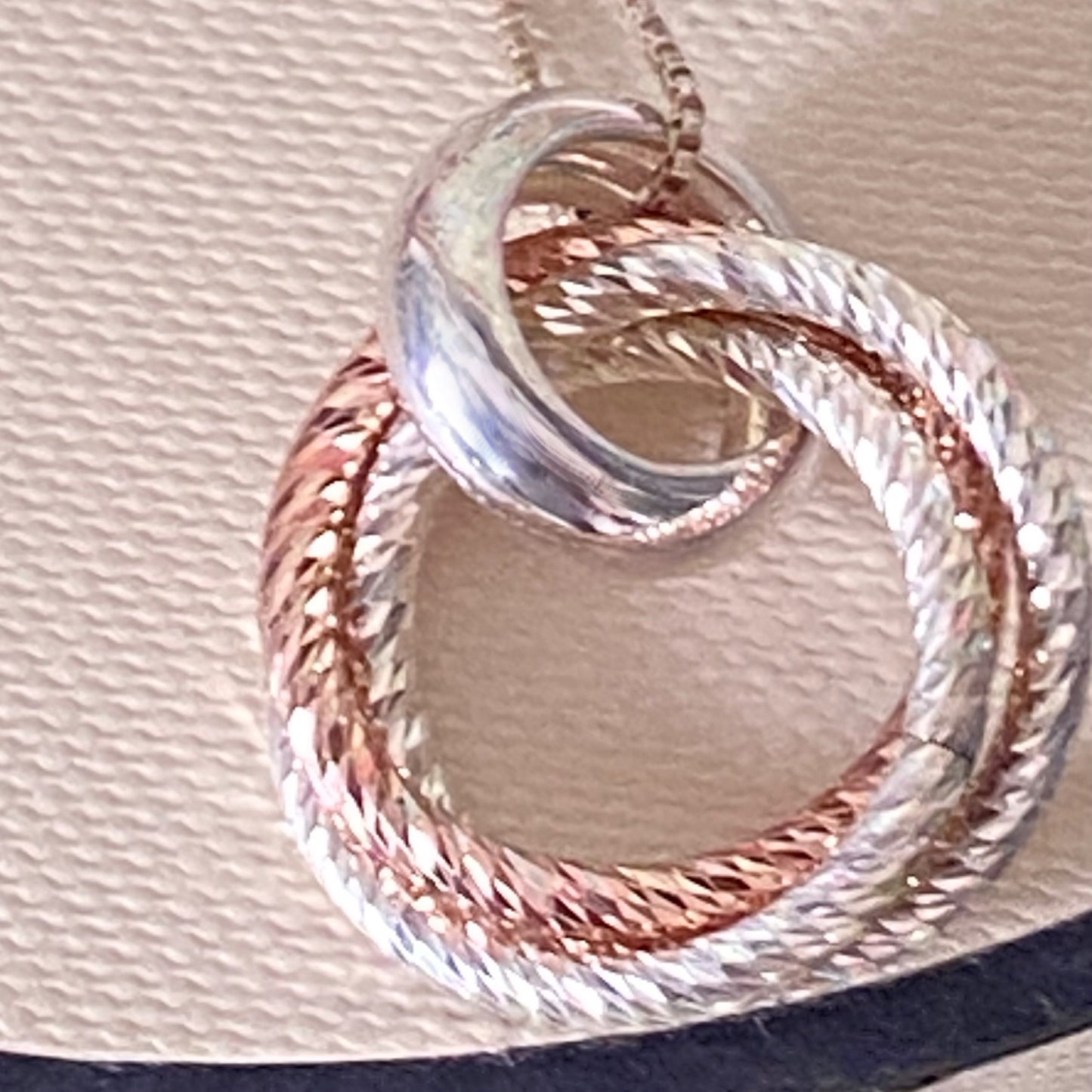 Links of London Aurora Rose Gold Vermeil Cluster Pendent Necklace