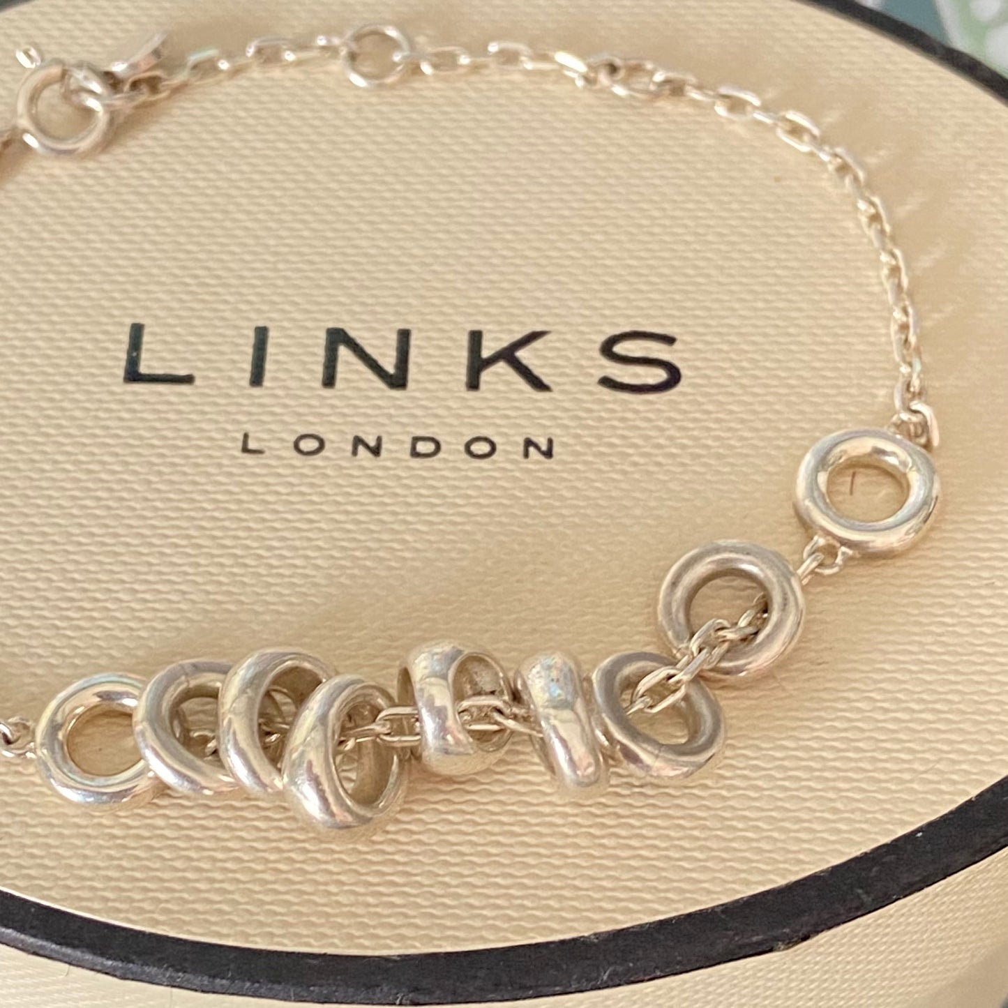 Authentic Sterling Silver Links of London Bracelet with Sweetie beads