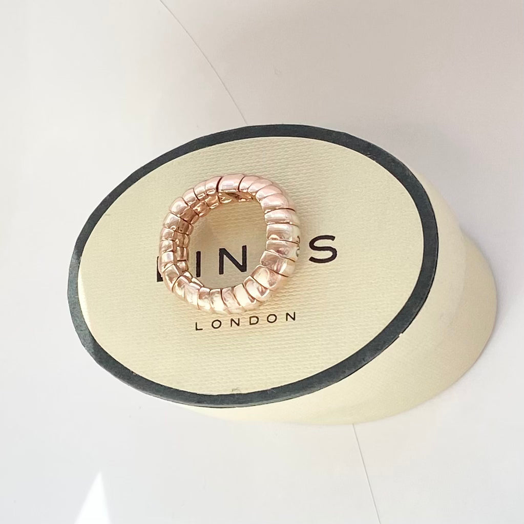 Links of London Rose Gold two tone Sterling Silver Sweetie Ring size L
