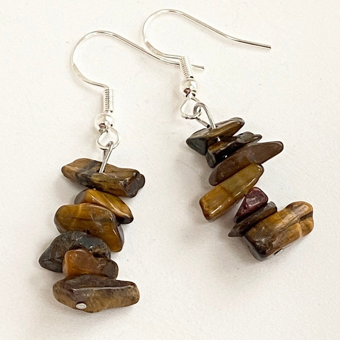 Tigers Eye Chip beaded Earrings