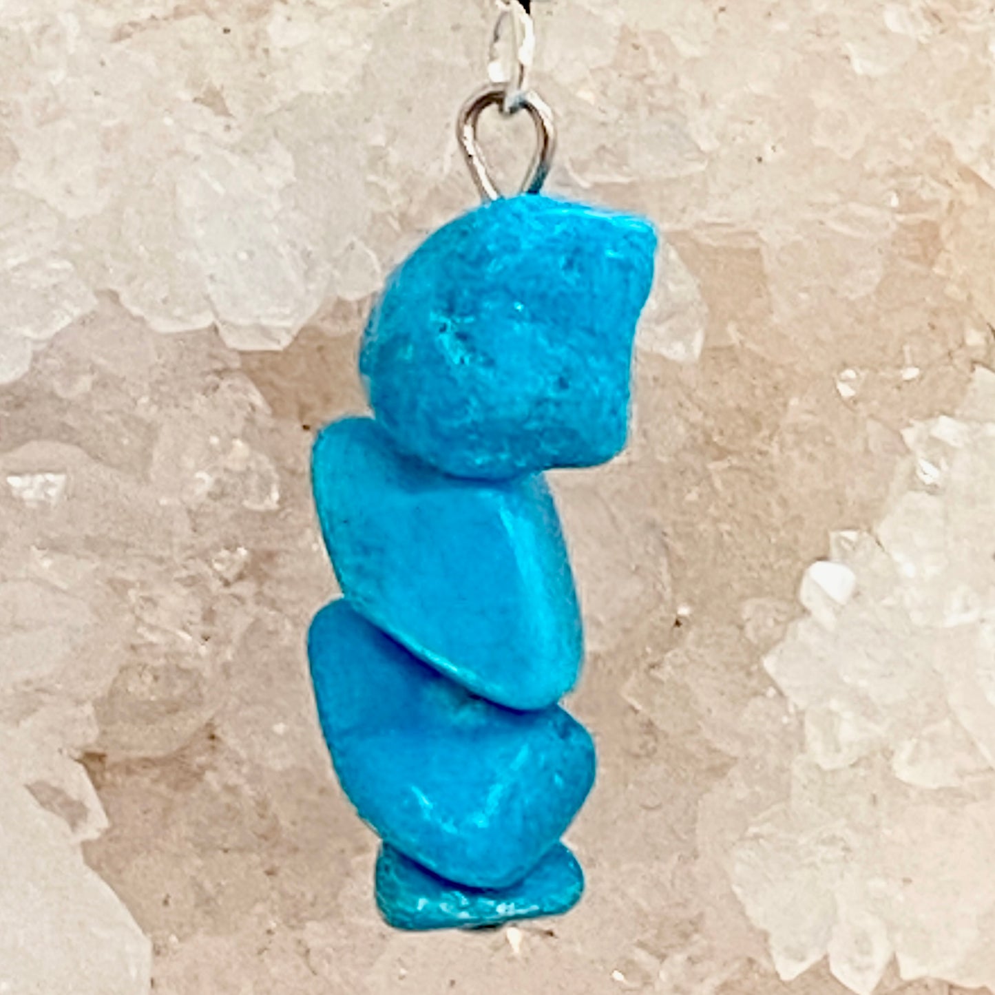 Turquoise Chip Gemstone beaded Earrings