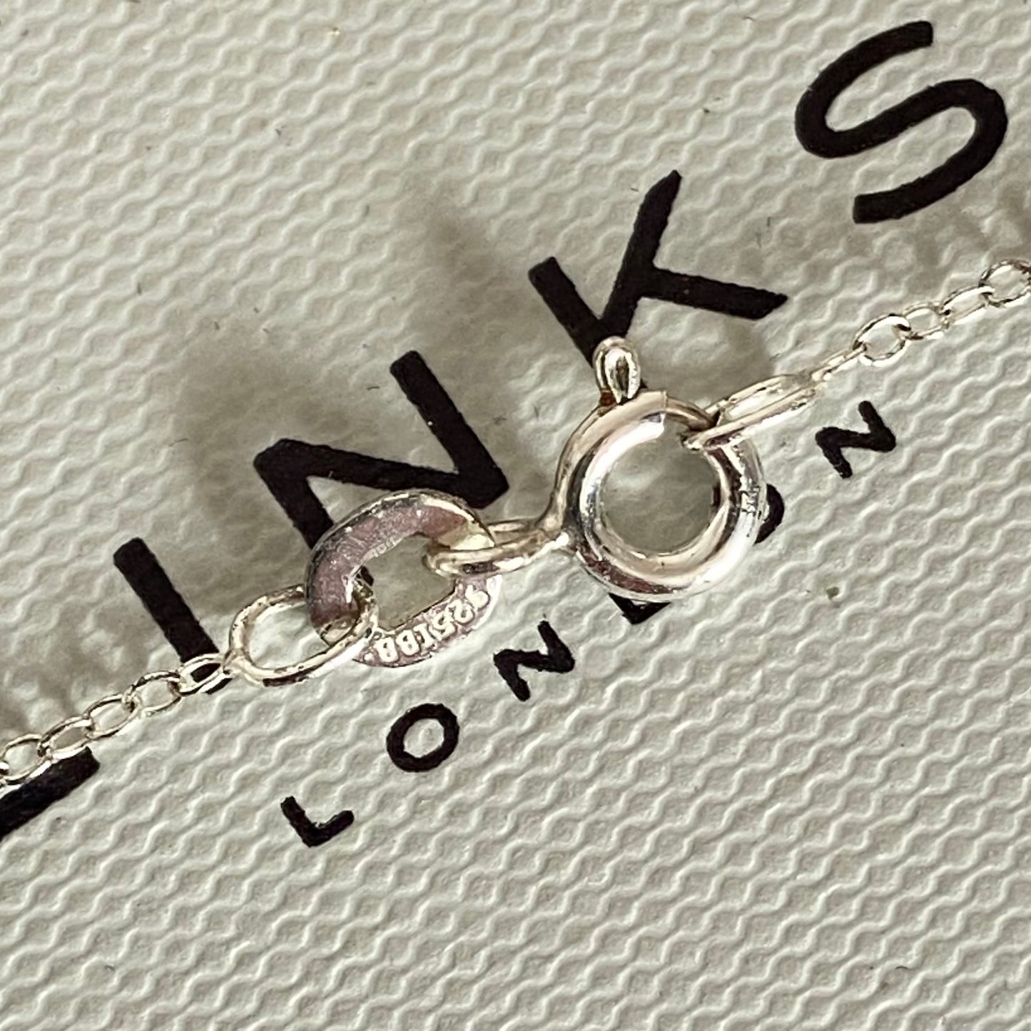 Links of London 2012 Olympics Necklace with Pink Enamel Hearts