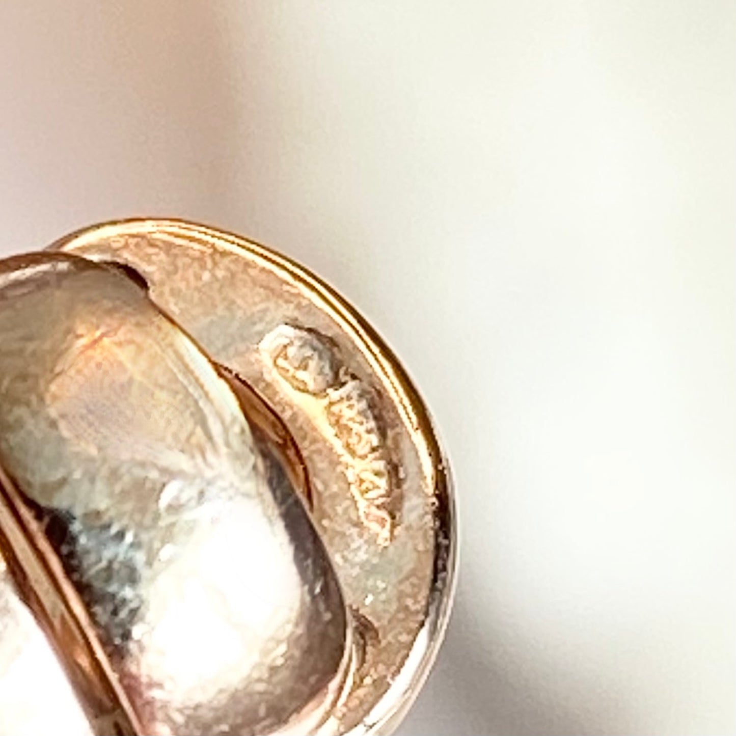 Links of London Rose Gold two tone Sterling Silver Sweetie Ring size L