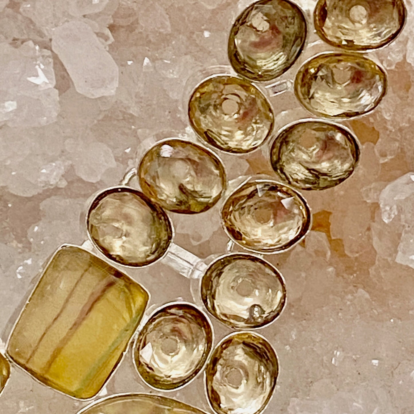 Beautiful yellow Fluorite Gemstone Necklace