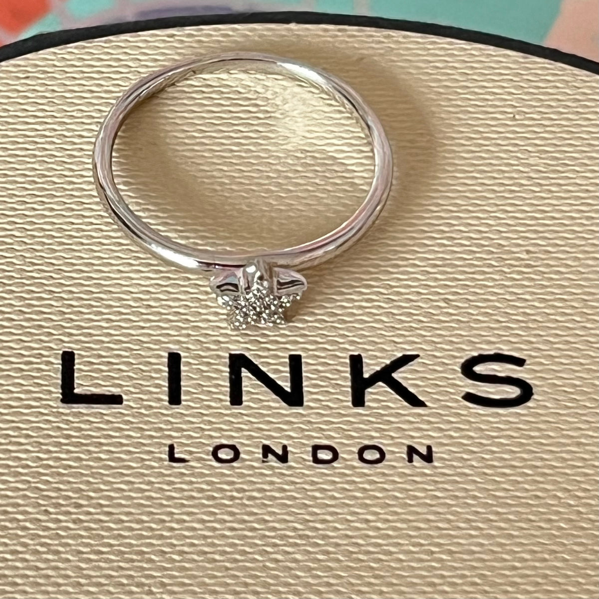 Links of London Essentials Star Crystal Ring Size P