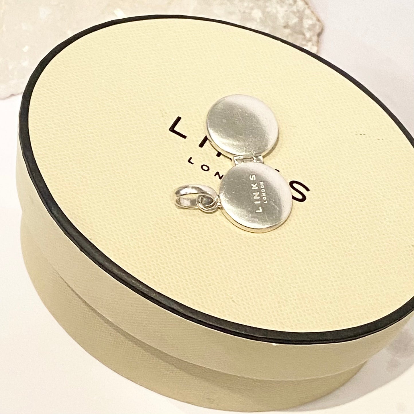 Links of London Round Sterling Silver Locket with space for two photos