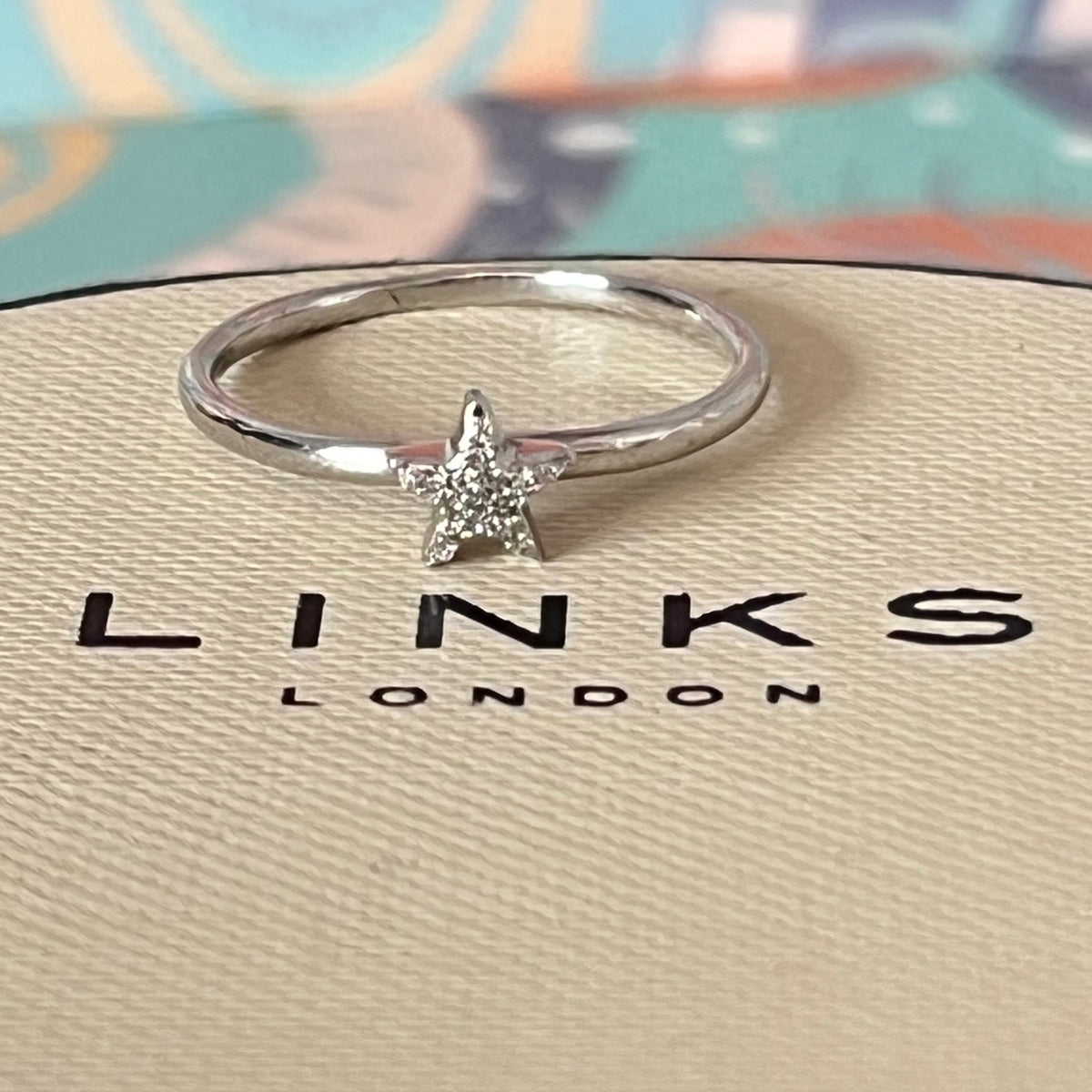 Links of London Essentials Star Crystal Ring Size P