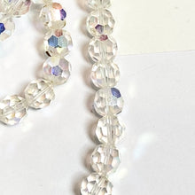 Load image into Gallery viewer, Absolutely Stunning two strand Rainbow and Iridescent Necklace with crystal stone clasp
