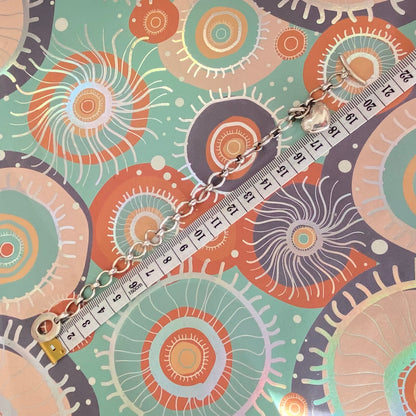 Links of London T-Bar Bracelet with Puffed Heart Charm.