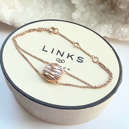 Links of London Silver 18ct RG Vermeil Bracelet inspired by the River Thames