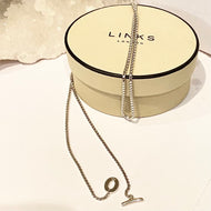 Links of London Smooth rounded box link Necklace with bar Clasp