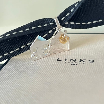 Links of London 'Home Is Where The Heart Is' Charm, Sterling Silver, 18k Gold Vermeil Heart.  Be the first to gift this.