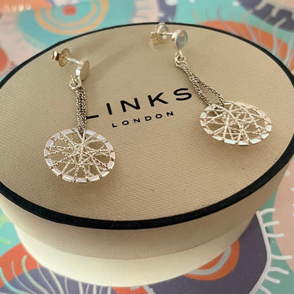 Links of London Sterling Silver Dream Catcher Earrings
