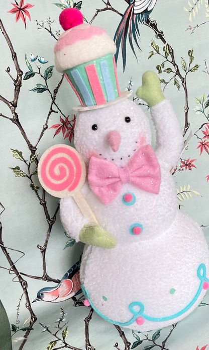 16.5" Fabric Snowman Figurine Set – Christmas Decoration