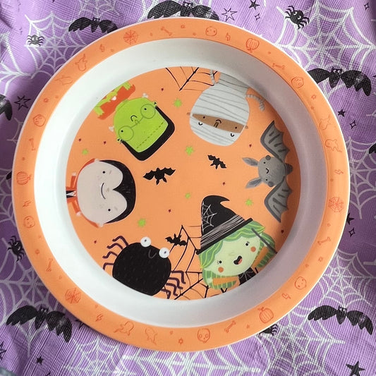 Halloween plastic plate