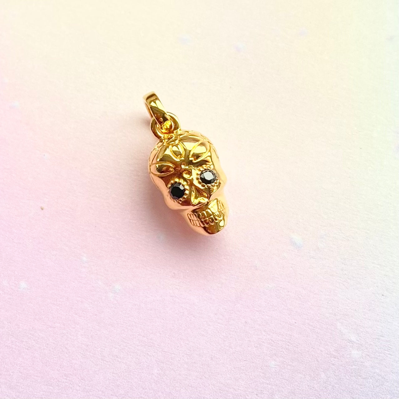 Links of London Halloween Black 18K Vermeil Skull Charm