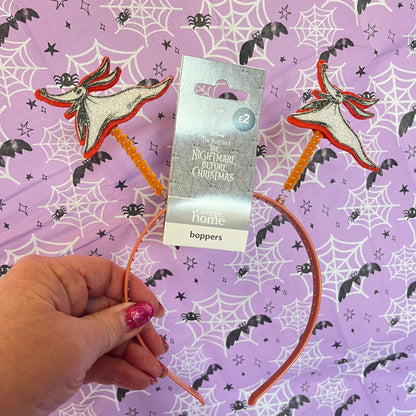 Disney The Nightmare Before Christmas Zero Boppers from George Home featuring glittery Zero character springs.