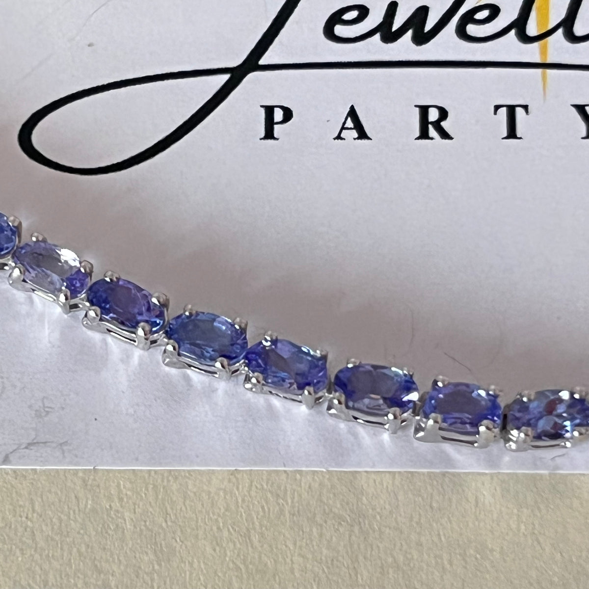 New! Natural Tanzanite Tennis Bracelet crafted from 925 Sterling Silver