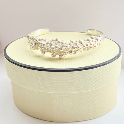 Pre loved Silver Links of London Effervescent Bubble Cuff Bracelet with minor minor