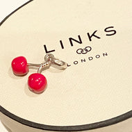 Links of London Sterling Silver two Cherry Charm