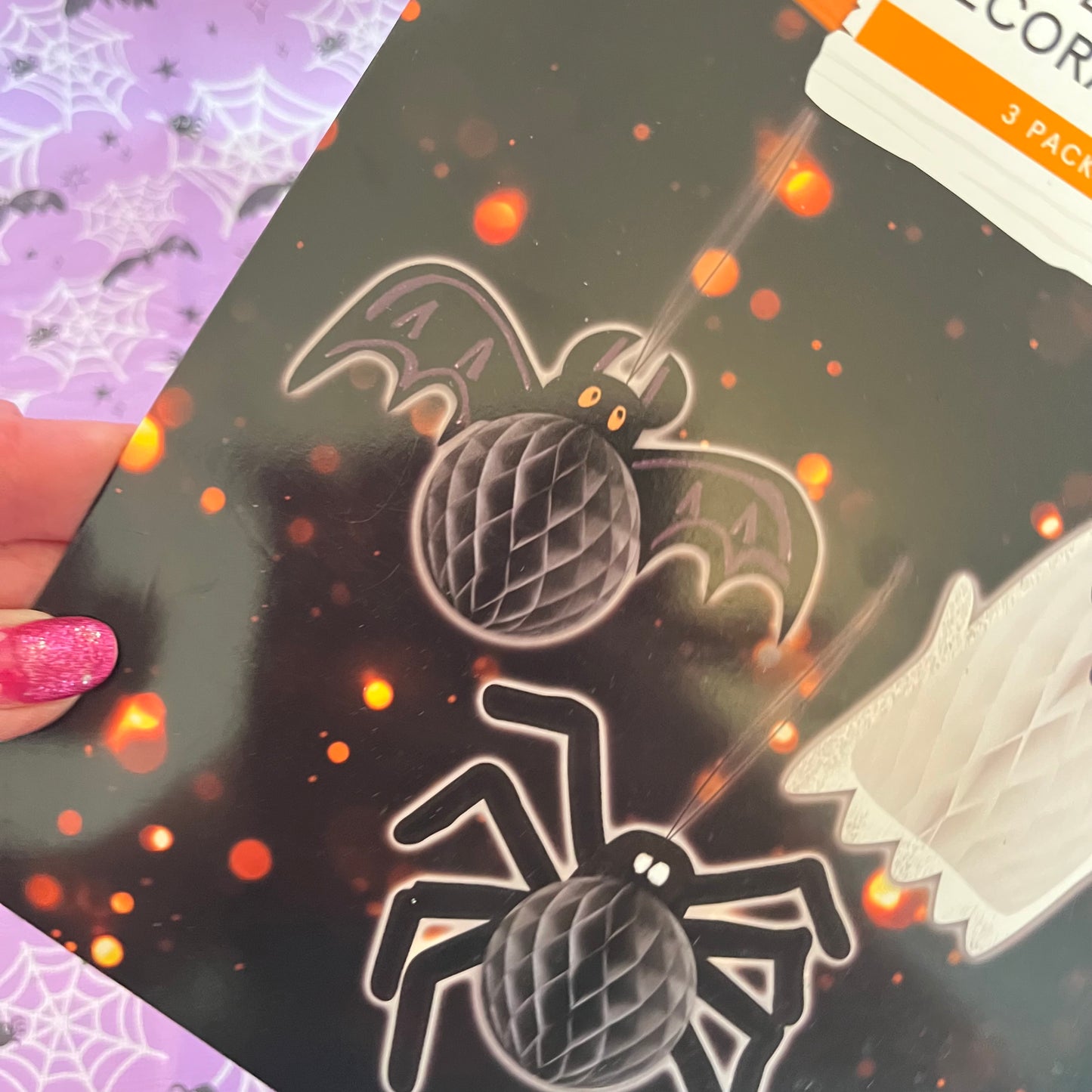Haunting Honey comb Decorations 3 pack