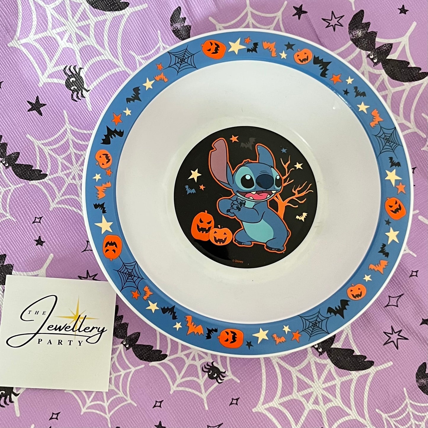 Reusable Disney Bowl featuring stitsh Halloween design