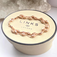 Links of London Rose Gold Plated Beaded Essentials Bracelet