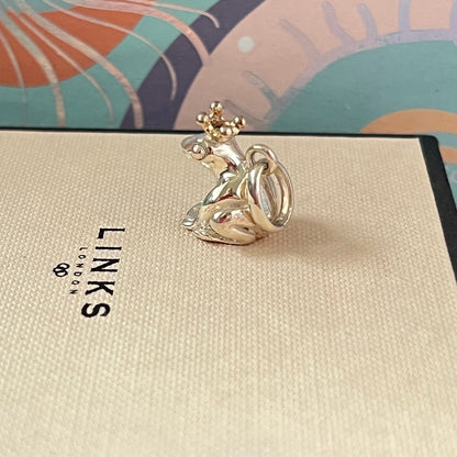 Links of London Sterling Silver Frog Prince Charm with 18K Vermeil gold crown. Be the first to gift this.