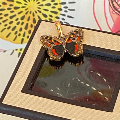 Link of London Enamelled Butterfly Charm Pendant.